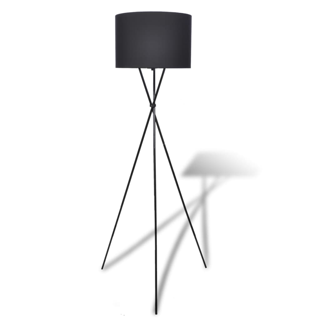 Lampadaire Noir Trépied Style Studio Contemporain
