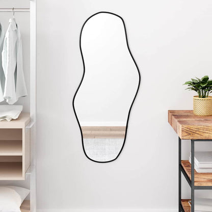 Miroir Mural Noir Rectangulaire Style Loft Élégant
