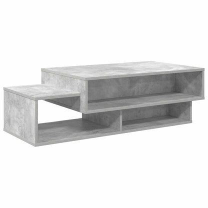 Table Basse Gris Béton Style Industriel
