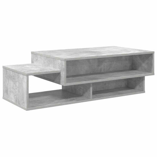 Table Basse Gris Béton Style Industriel