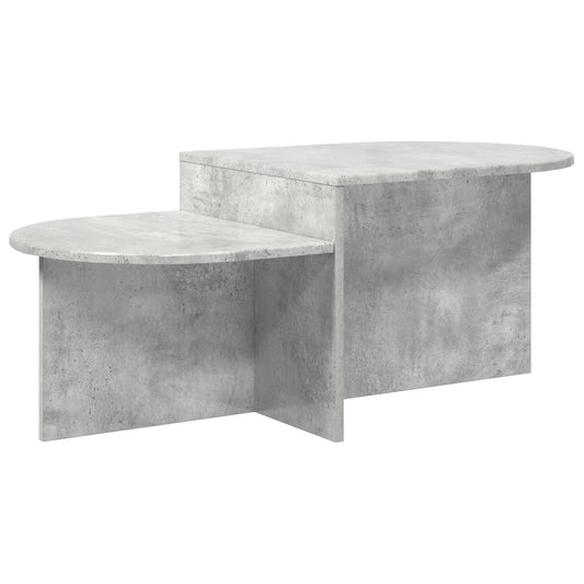 Table Basse Gris Béton Design Moderne avec Rangement