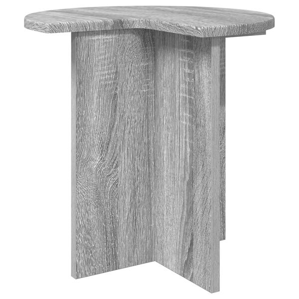 Table d’Appoint Sonoma Gris Ronde Design Nordique