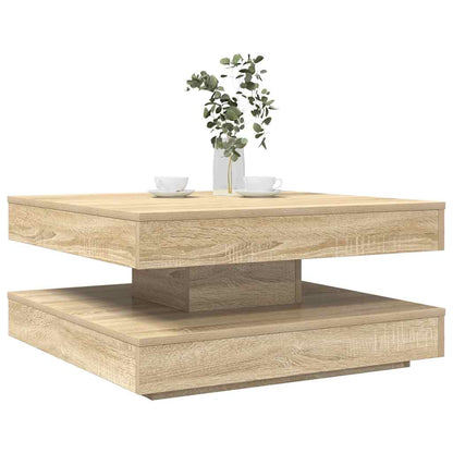 Table Basse Rotative 360° Chêne Sonoma Design Moderne
