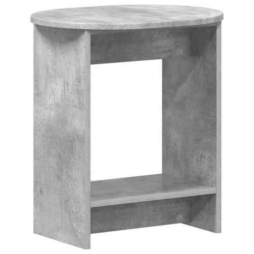 Table d’Appoint Gris Béton Style Industriel Minimaliste