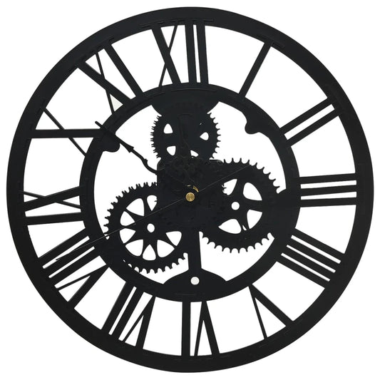 Horloge Murale Acrylique Noir Minimaliste Design moderne Ø30 cm