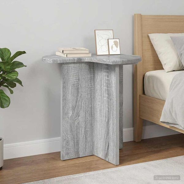 Table d’Appoint Sonoma Gris Ronde Design Nordique