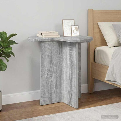 Table d’Appoint Sonoma Gris Ronde Design Nordique