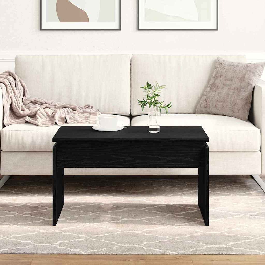 Table Basse Chêne Noir Style Minimaliste Moderne