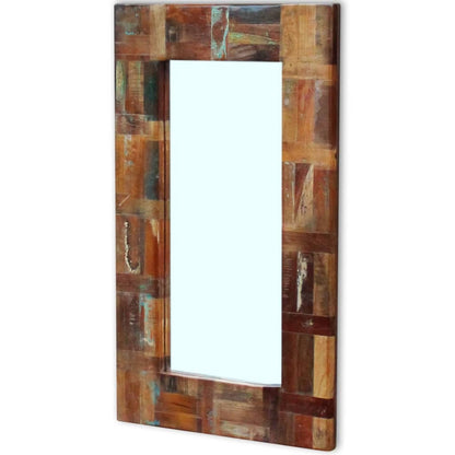 Miroir Bois Recyclé Massif Style Atelier Vintage