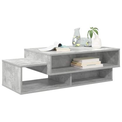 Table Basse Gris Béton Style Industriel