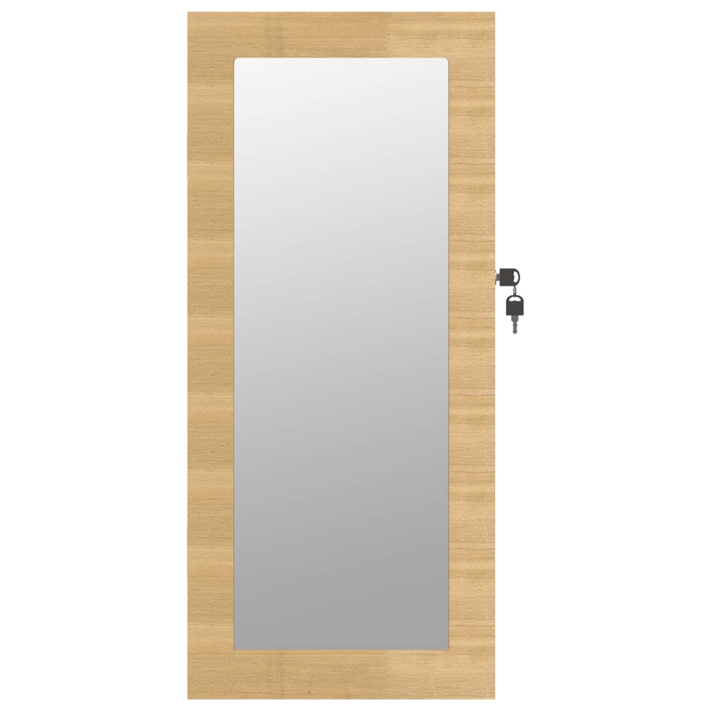 Armoire à Bijoux Murale avec Miroir Style Élégance Moderne