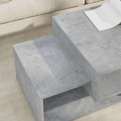 Table Basse Gris Béton Style Industriel