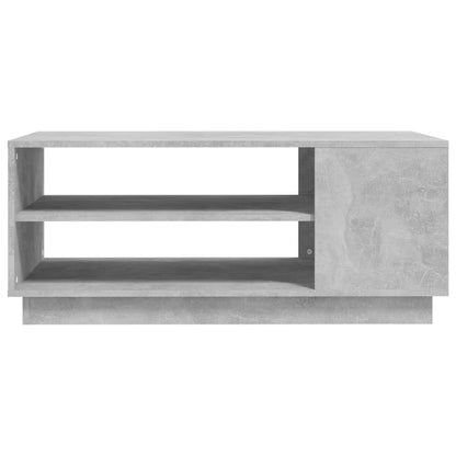 Table Basse Gris Béton Design Moderne avec Rangements