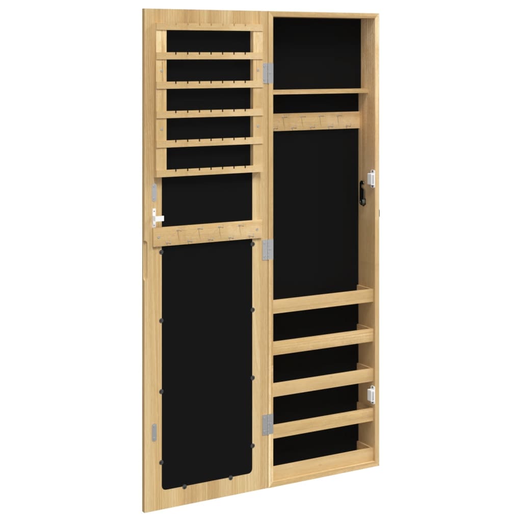 Armoire à Bijoux Murale avec Miroir Grande Hauteur Style Dressing élégant