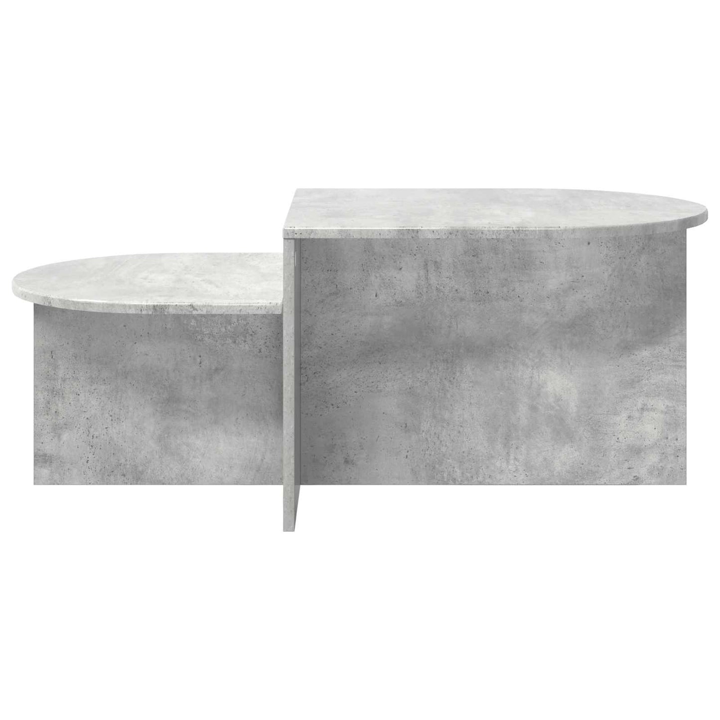 Table Basse Gris Béton Design Moderne avec Rangement