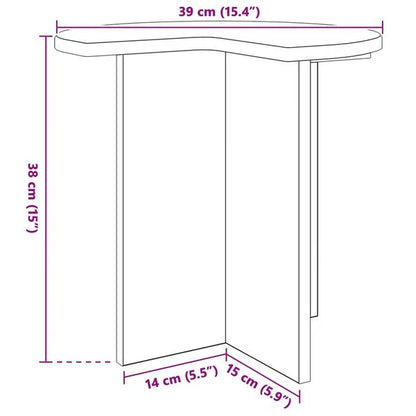 Table d’Appoint Sonoma Gris Ronde Design Nordique
