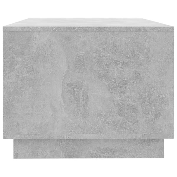 Table Basse Gris Béton Design Moderne avec Rangements
