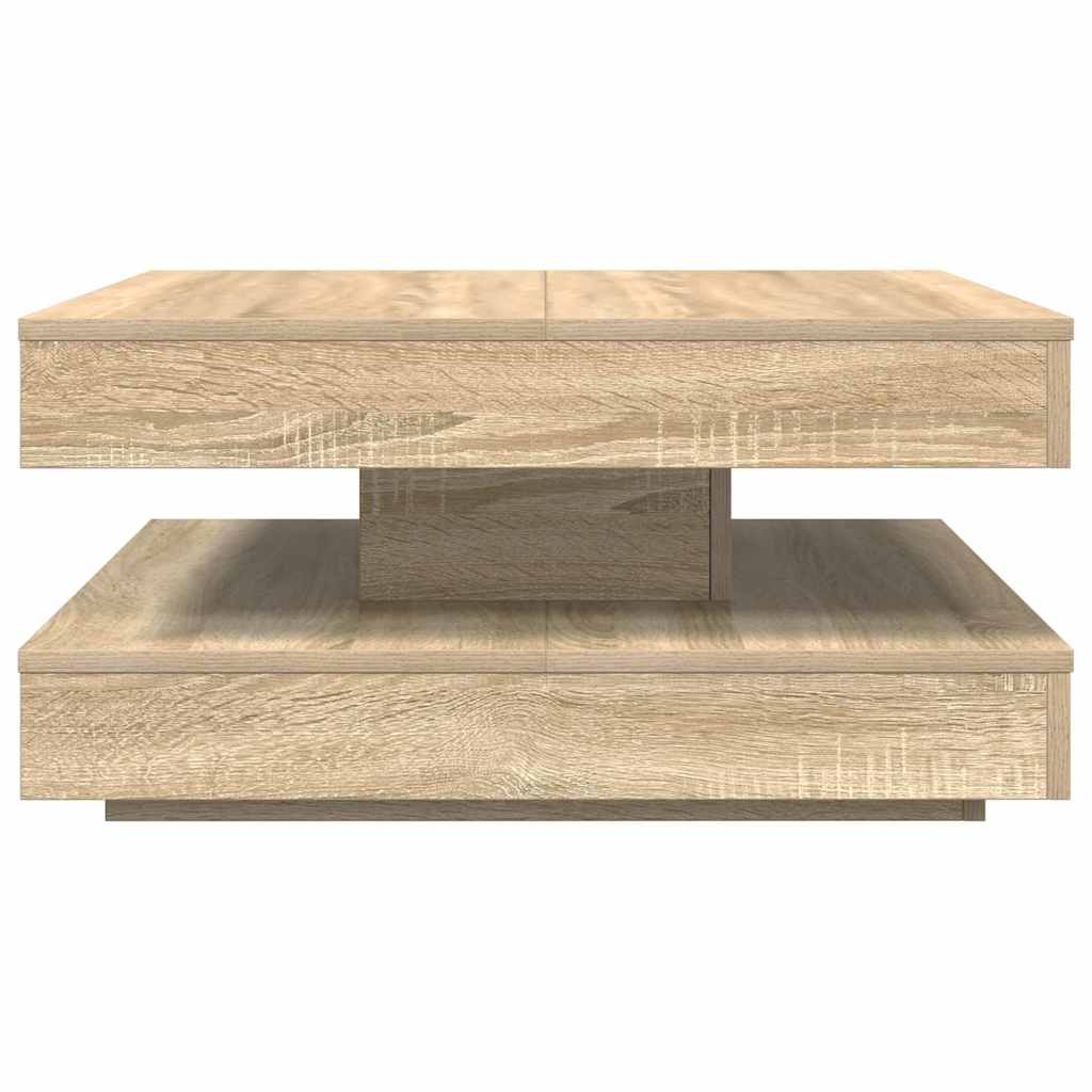 Table Basse Rotative 360° Chêne Sonoma Design Moderne