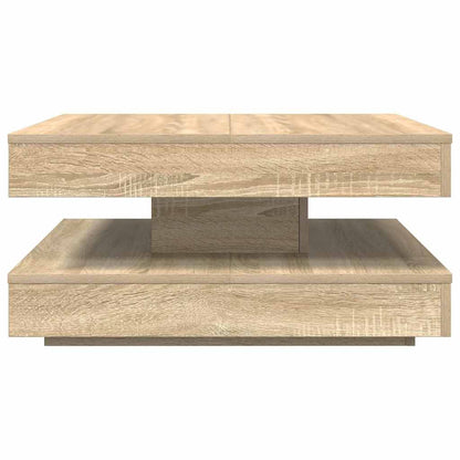Table Basse Rotative 360° Chêne Sonoma Design Moderne
