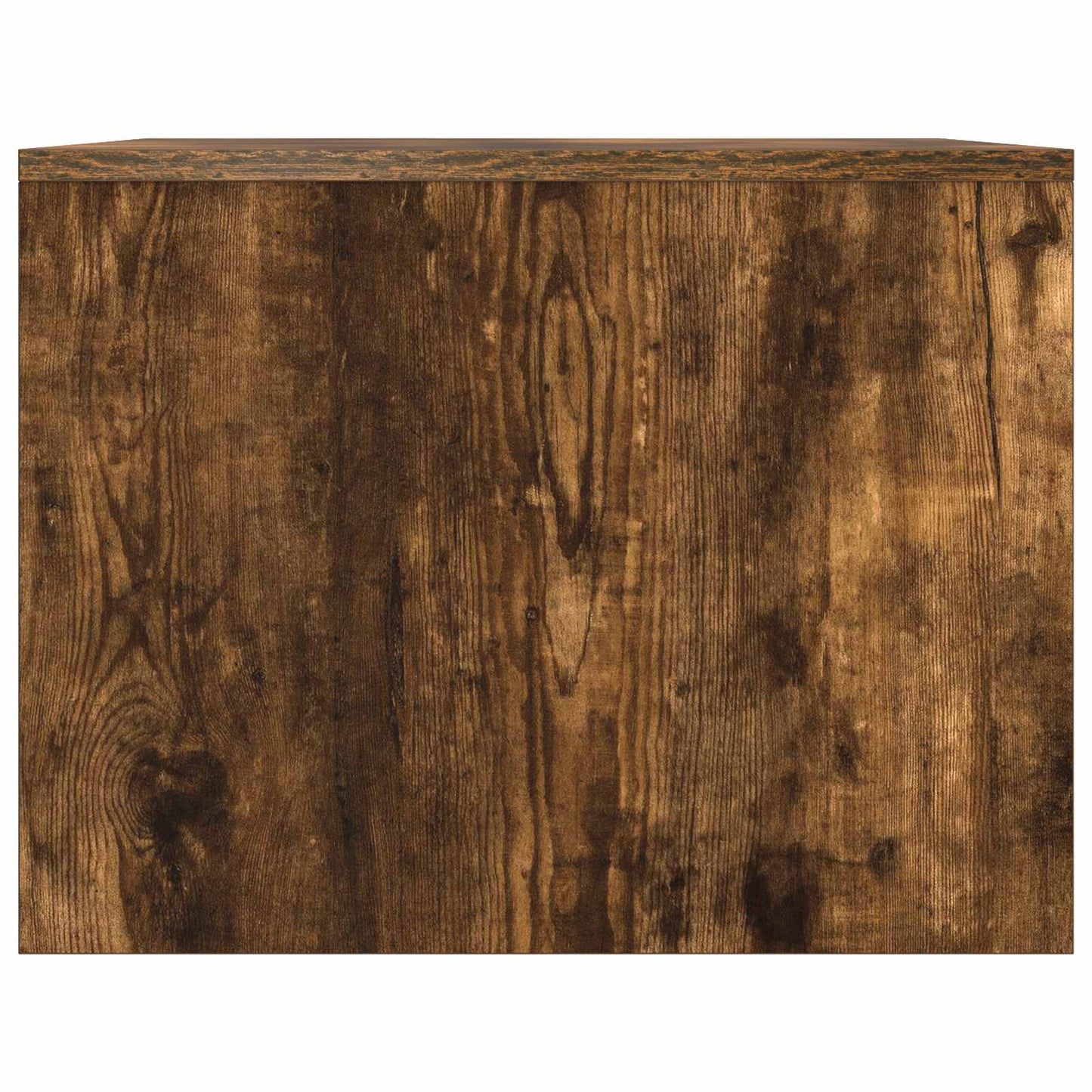 Table Basse Chêne Fumé avec Rangement Design Contemporain
