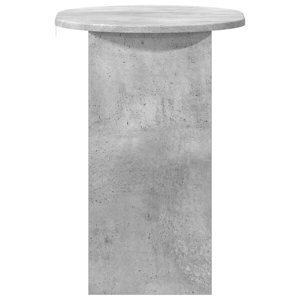 Table d’Appoint Gris Béton Style Industriel Minimaliste