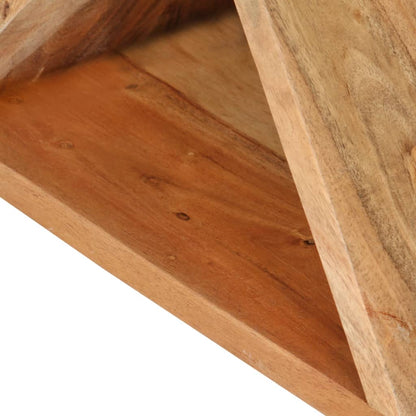 Table d’Appoint Bois d’Acacia Sculptée Style Ethnique Chic