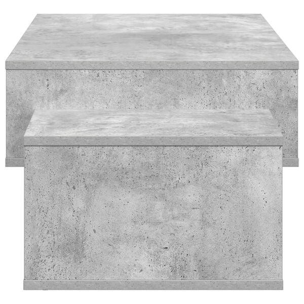 Table Basse Gris Béton Style Industriel