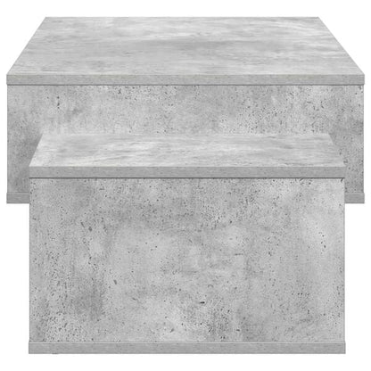 Table Basse Gris Béton Style Industriel