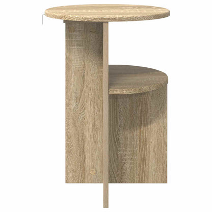 Table d’Appoint Chêne Sonoma Ronde Style Scandinave