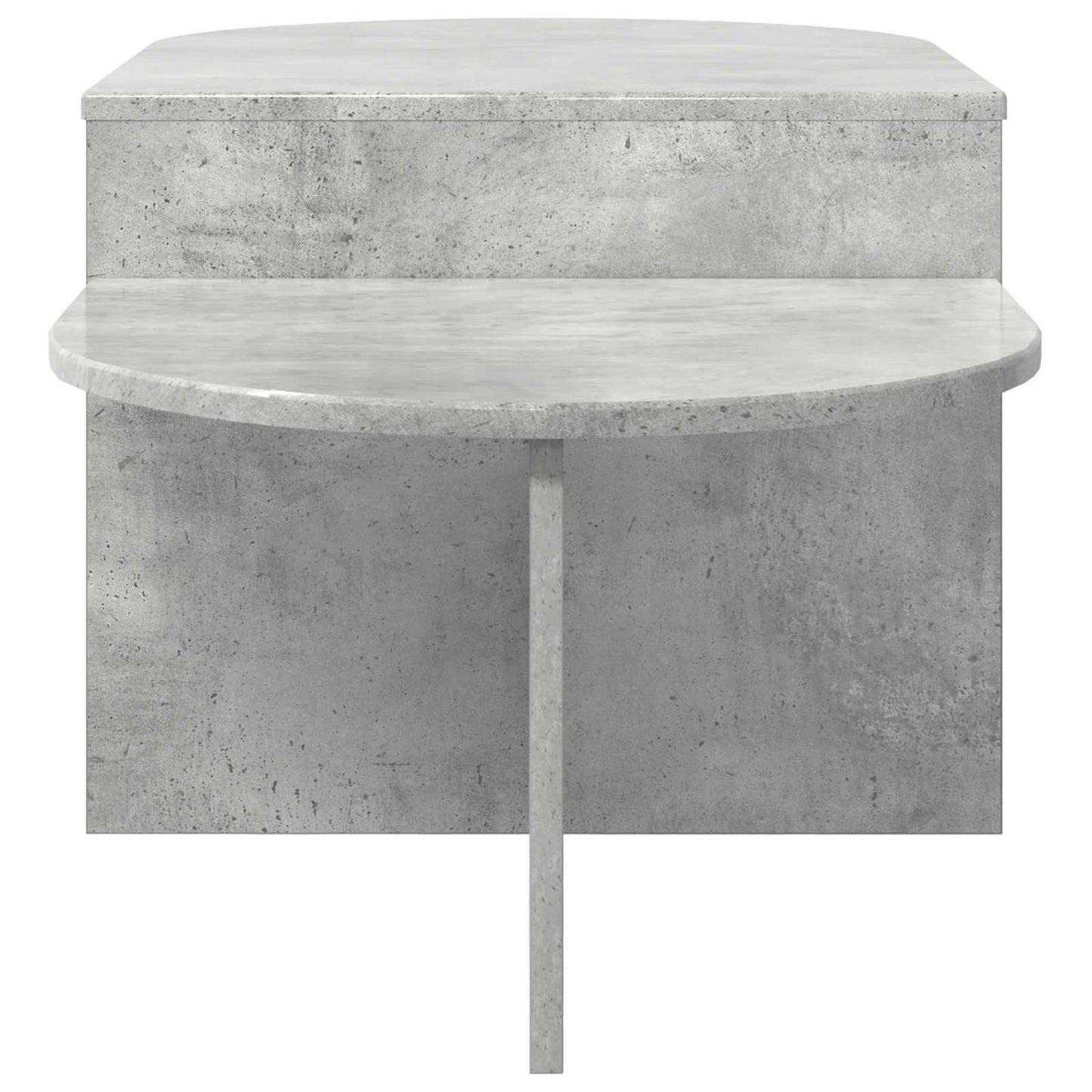 Table Basse Gris Béton Design Moderne avec Rangement