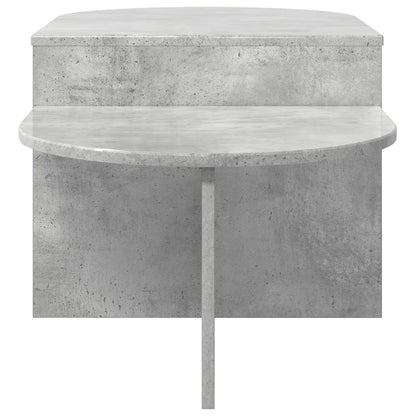 Table Basse Gris Béton Design Moderne avec Rangement