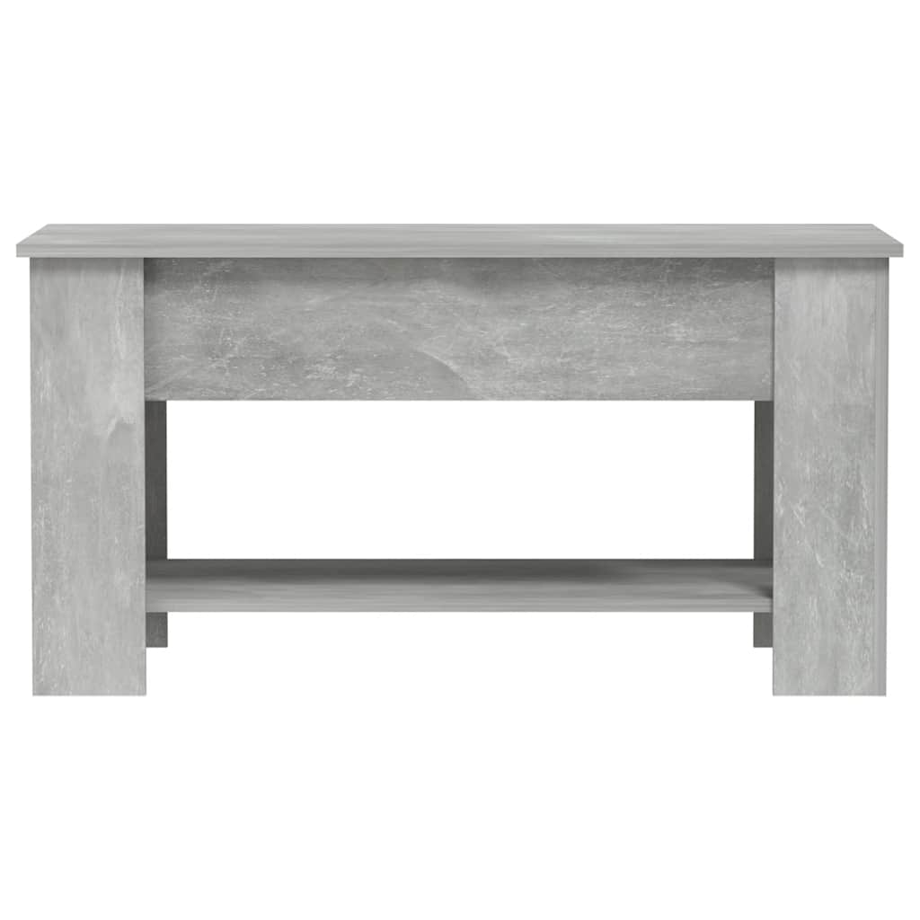 Table Basse Gris Béton Plateau Relevable Design Contemporain