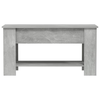 Table Basse Gris Béton Plateau Relevable Design Contemporain
