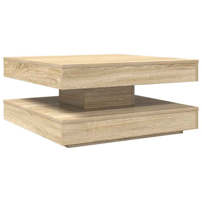 Table Basse Rotative 360° Chêne Sonoma Design Moderne