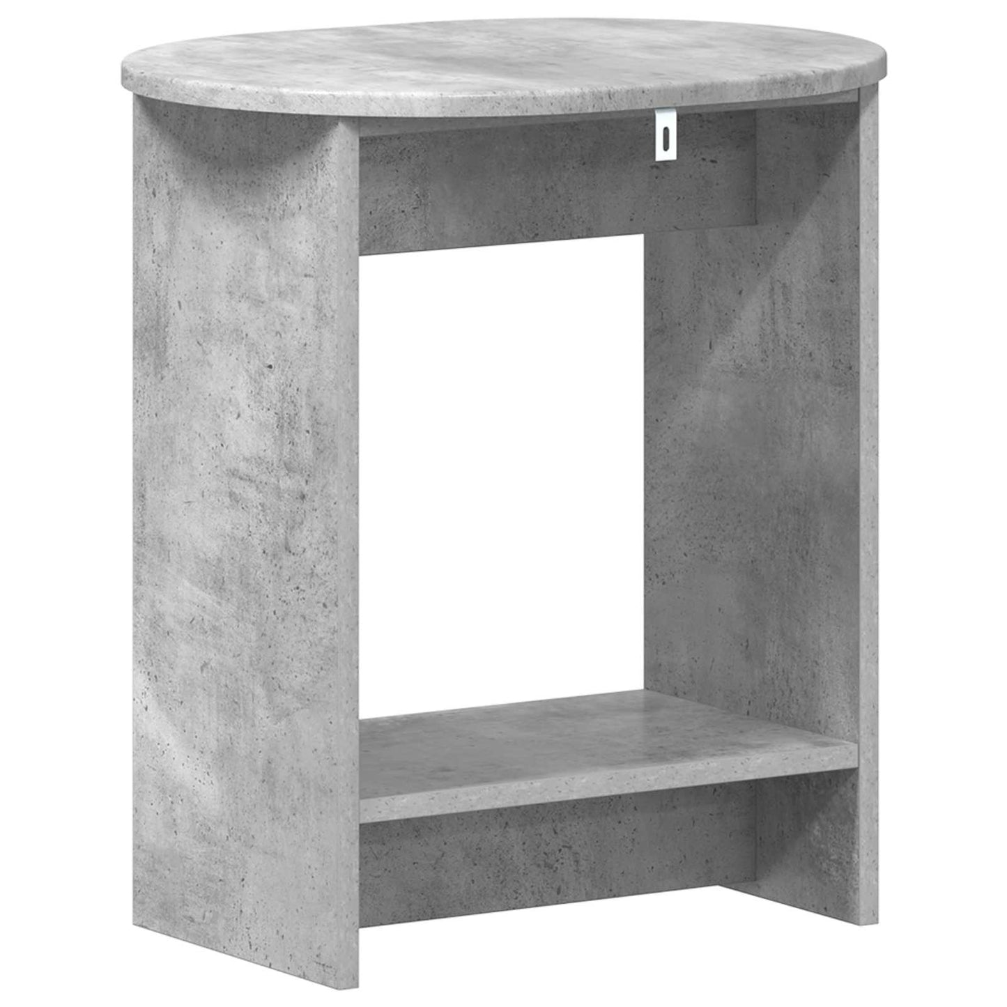 Table d’Appoint Gris Béton Style Industriel Minimaliste