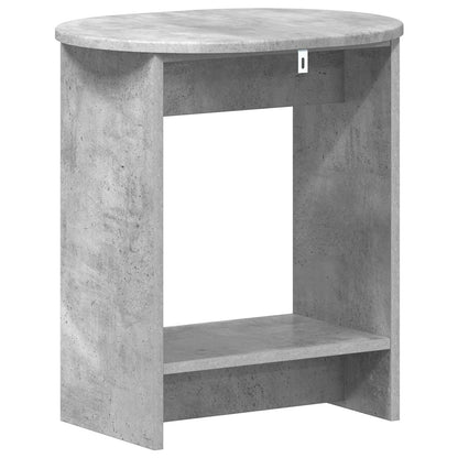 Table d’Appoint Gris Béton Style Industriel Minimaliste