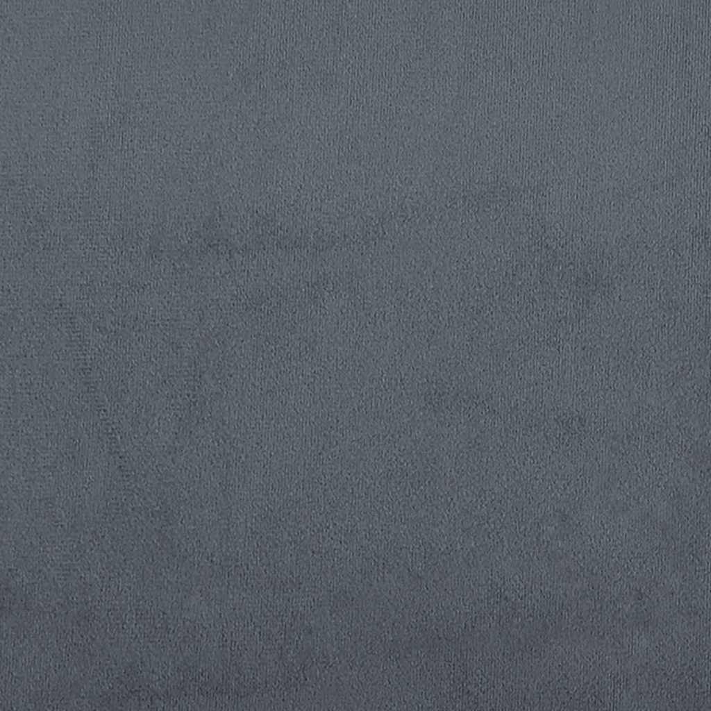 Fauteuil de Relaxation Velours Gris Foncé Style Cocooning Moderne