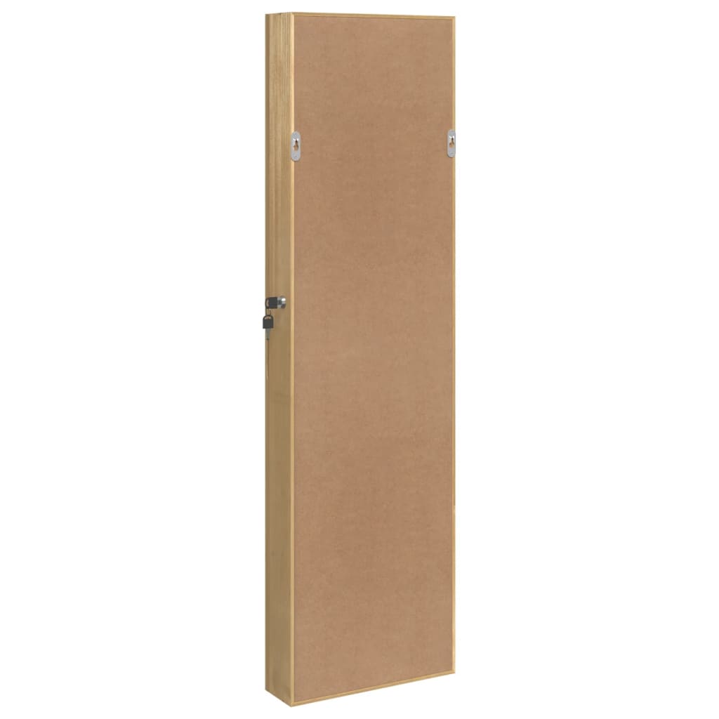 Armoire à Bijoux Murale avec Miroir Grande Hauteur Style Dressing élégant