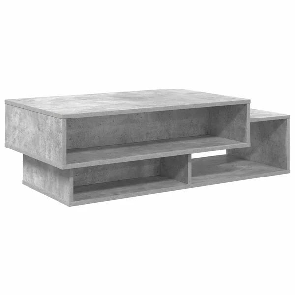 Table Basse Gris Béton Style Industriel