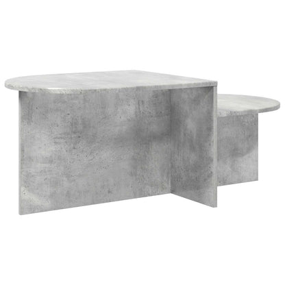 Table Basse Gris Béton Design Moderne avec Rangement