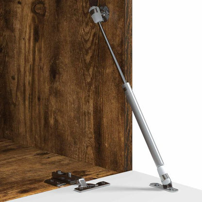 Table Basse Chêne Fumé avec Rangement Design Contemporain