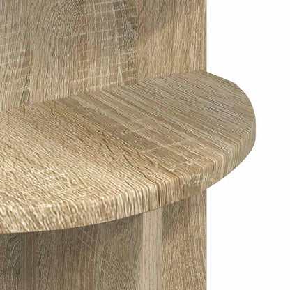 Table d’Appoint Chêne Sonoma Ronde Style Scandinave