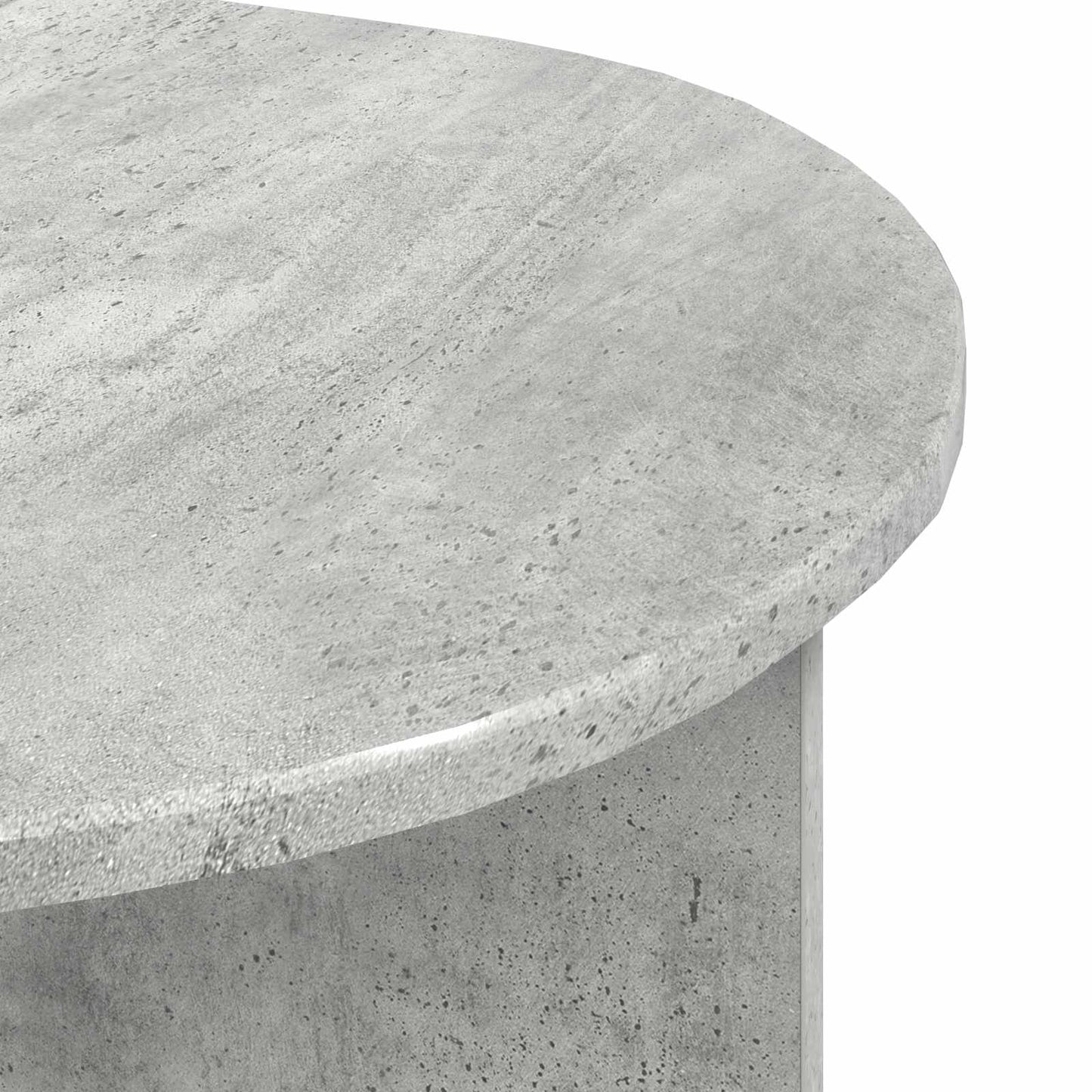 Table Basse Gris Béton Design Moderne avec Rangement