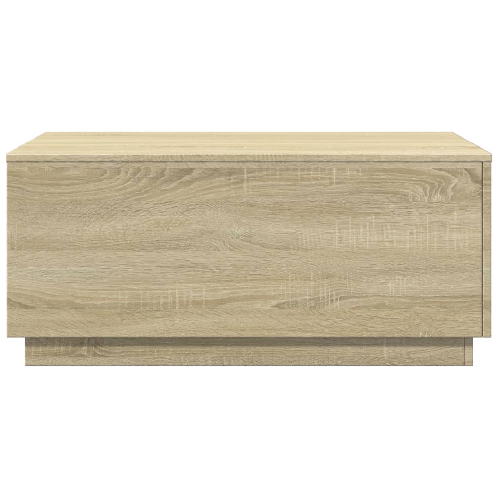 Table basse LED chêne sonoma design contemporain