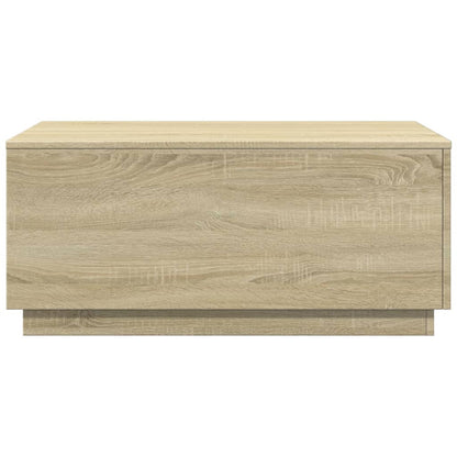 Table basse LED chêne sonoma design contemporain