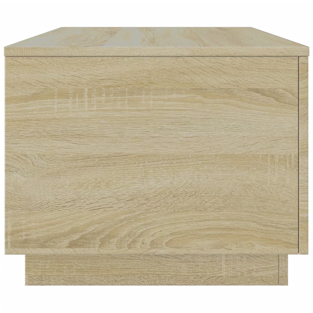 Table basse LED chêne sonoma design contemporain