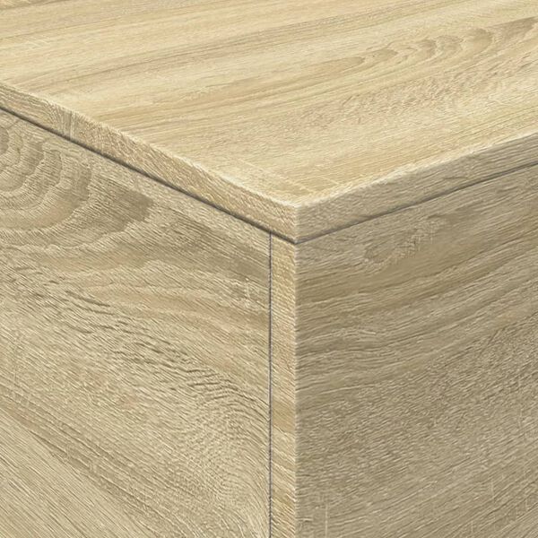 Table basse LED chêne sonoma design contemporain